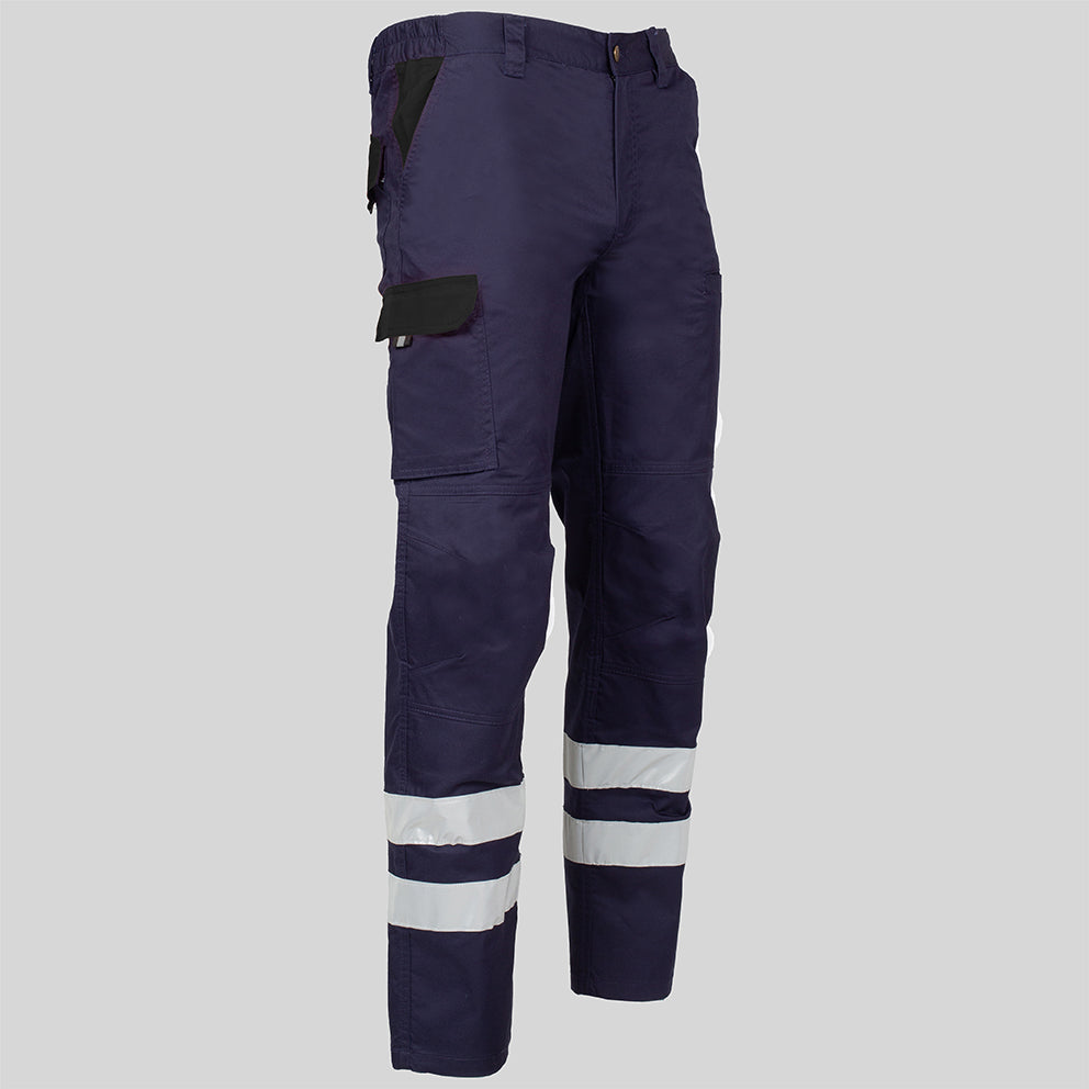 PANTALON UNISEX MULTIBOLSILLOS ELASTICO ARCE COMBI + 2 BANDAS REFLECT. - Gary's