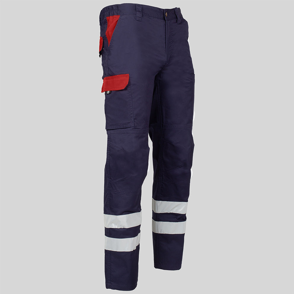 PANTALON UNISEX MULTIBOLSILLOS ELASTICO ARCE COMBI + 2 BANDAS REFLECT. - Gary's