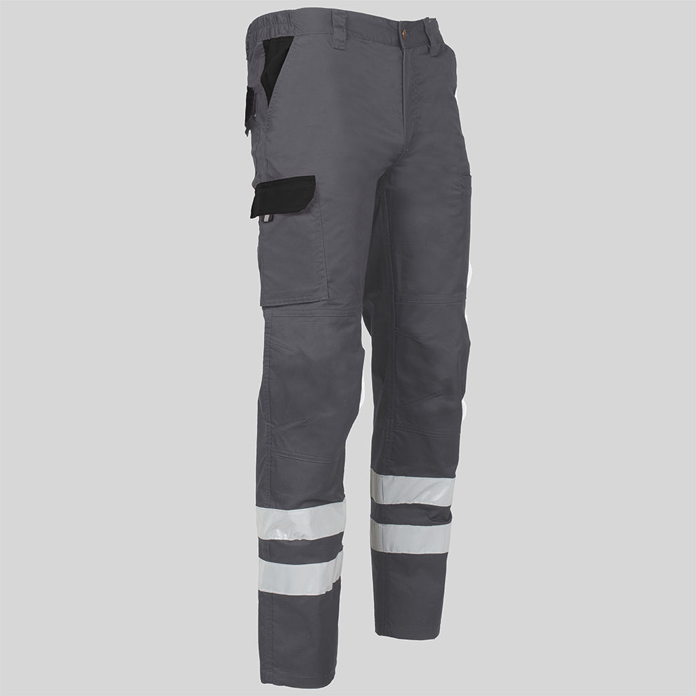 PANTALON UNISEX MULTIBOLSILLOS ELASTICO ARCE COMBI + 2 BANDAS REFLECT. - Gary's