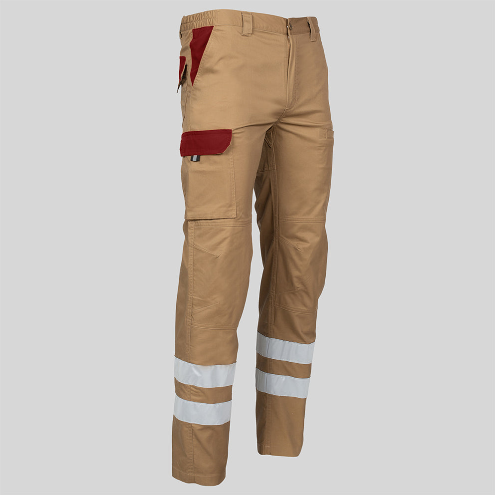 PANTALON UNISEX MULTIBOLSILLOS ELASTICO ARCE COMBI + 2 BANDAS REFLECT. - Gary's