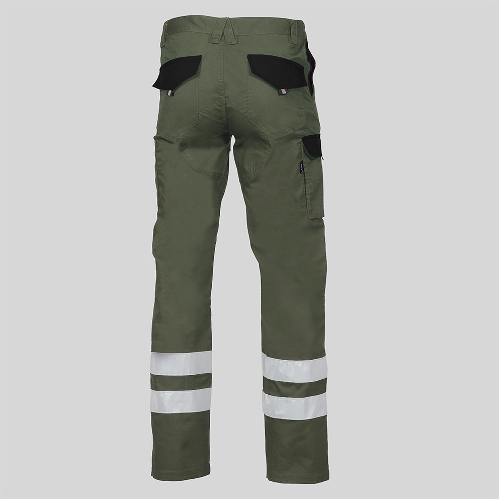 PANTALON UNISEX MULTIBOLSILLOS ELASTICO ARCE COMBI + 2 BANDAS REFLECT. - Gary's