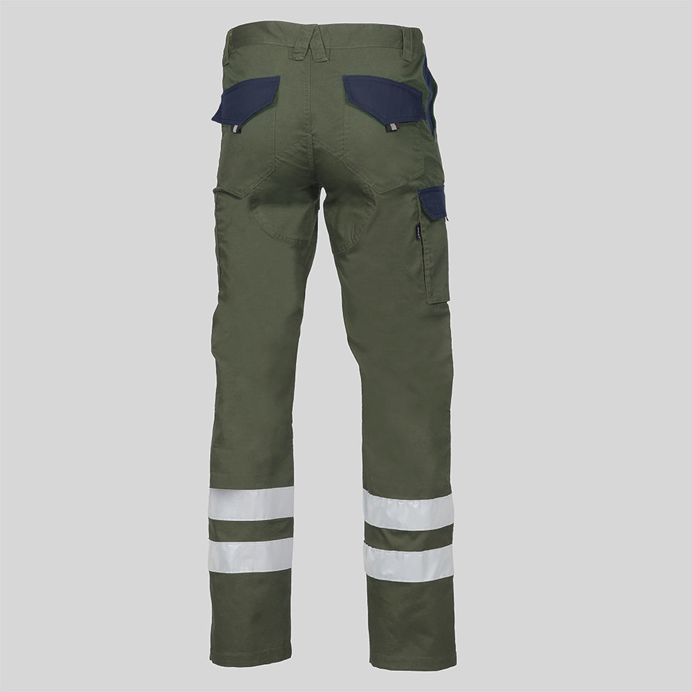 PANTALON UNISEX MULTIBOLSILLOS ELASTICO ARCE COMBI + 2 BANDAS REFLECT. - Gary's