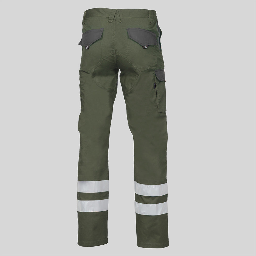 PANTALON UNISEX MULTIBOLSILLOS ELASTICO ARCE COMBI + 2 BANDAS REFLECT. - Gary's