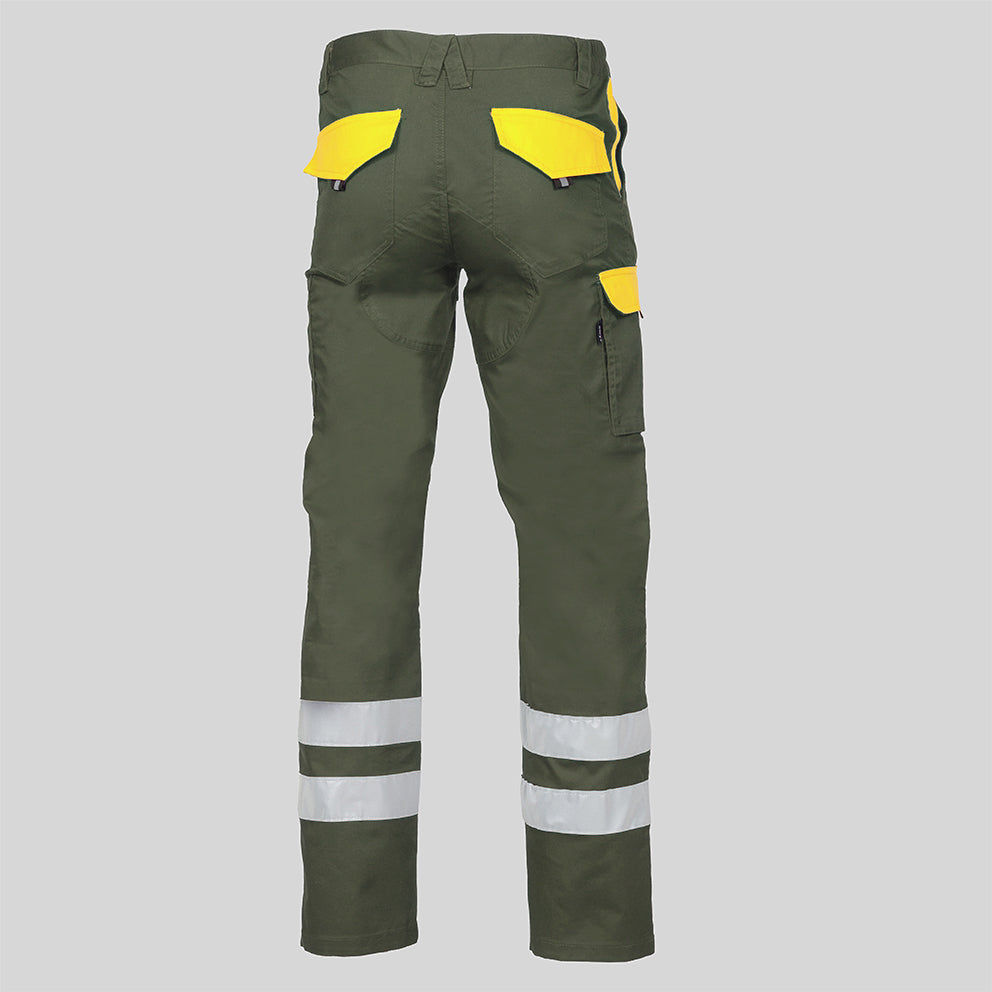 PANTALON UNISEX MULTIBOLSILLOS ELASTICO ARCE COMBI + 2 BANDAS REFLECT. - Gary's