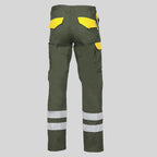 PANTALON UNISEX MULTIBOLSILLOS ELASTICO ARCE COMBI + 2 BANDAS REFLECT. - Gary's
