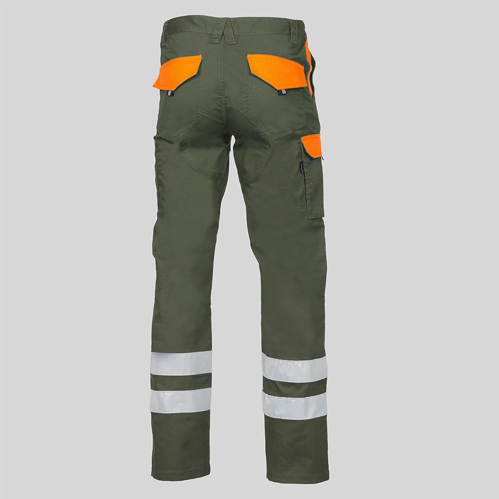 PANTALON UNISEX MULTIBOLSILLOS ELASTICO ARCE COMBI + 2 BANDAS REFLECT. - Gary's