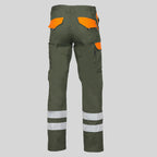 PANTALON UNISEX MULTIBOLSILLOS ELASTICO ARCE COMBI + 2 BANDAS REFLECT. - Gary's