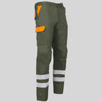 PANTALON UNISEX MULTIBOLSILLOS ELASTICO ARCE COMBI + 2 BANDAS REFLECT. - Gary's