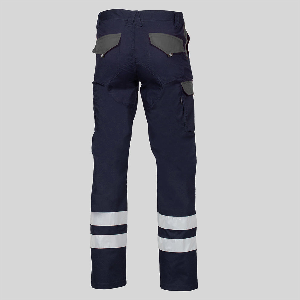 PANTALON UNISEX MULTIBOLSILLOS ELASTICO ARCE COMBI + 2 BANDAS REFLECT. - Gary's