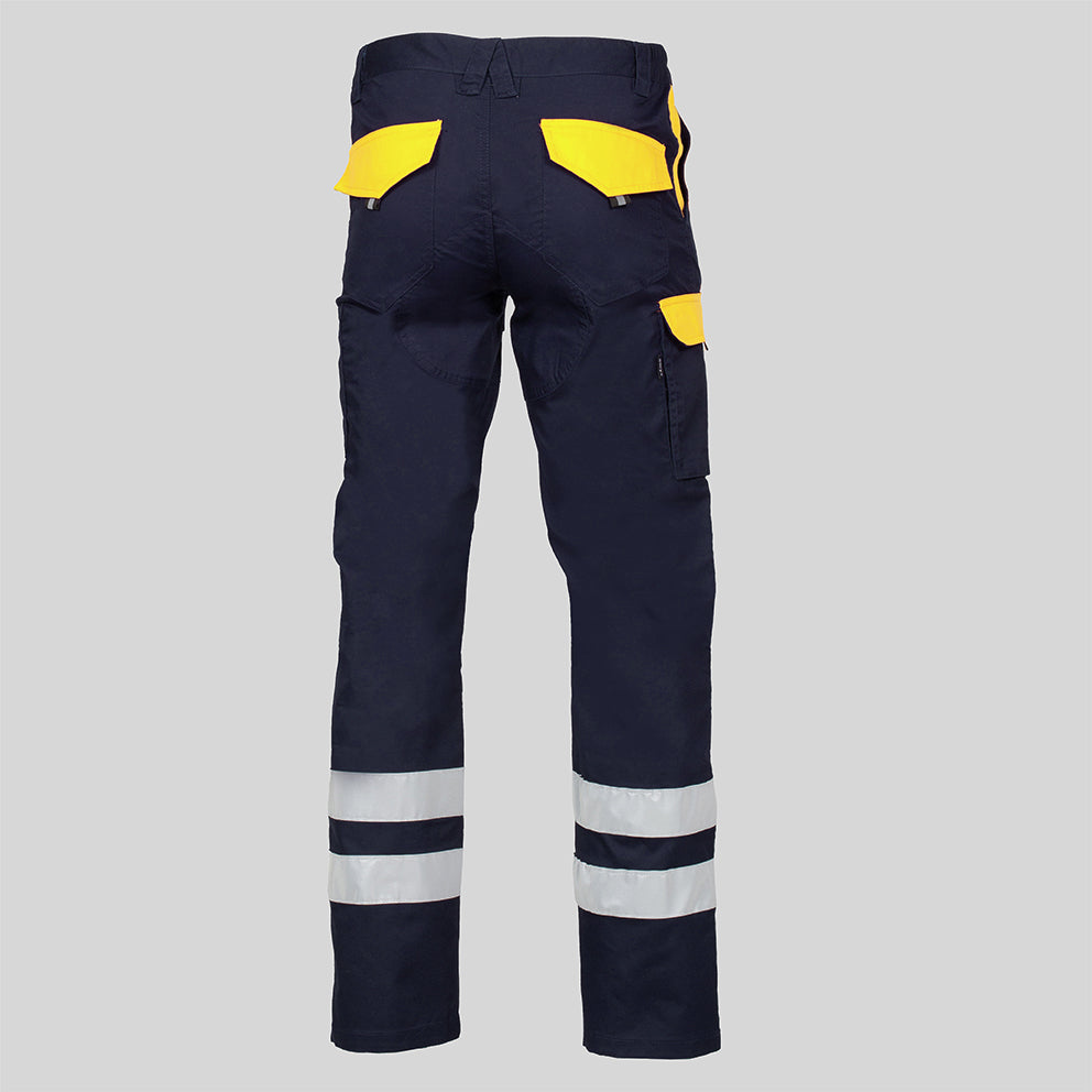PANTALON UNISEX MULTIBOLSILLOS ELASTICO ARCE COMBI + 2 BANDAS REFLECT. - Gary's