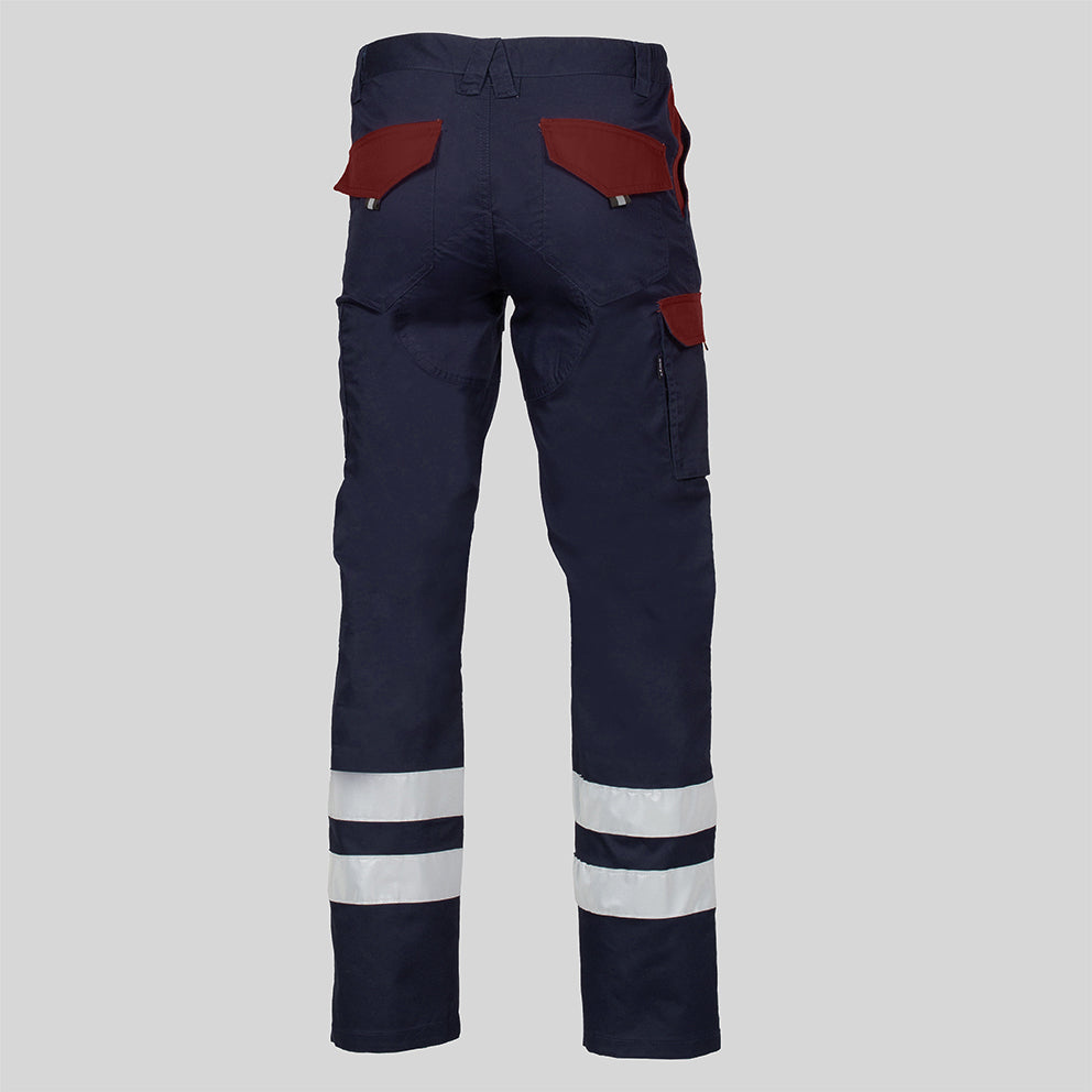 PANTALON UNISEX MULTIBOLSILLOS ELASTICO ARCE COMBI + 2 BANDAS REFLECT. - Gary's