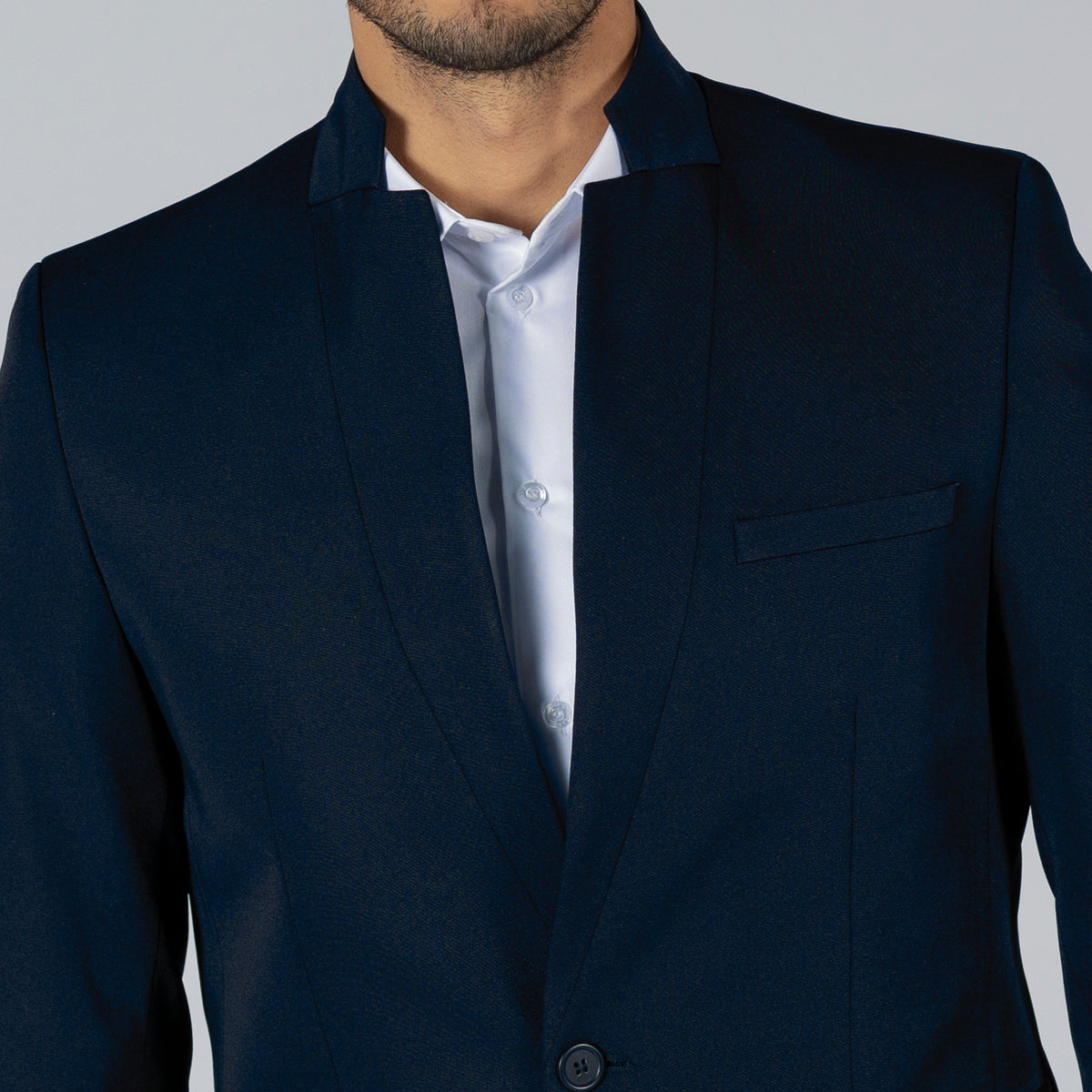 AMERICANA HOMBRE 1 BOTON SOLAPA INVERTIDA SLIM FIT TRIVIAL - Gary's