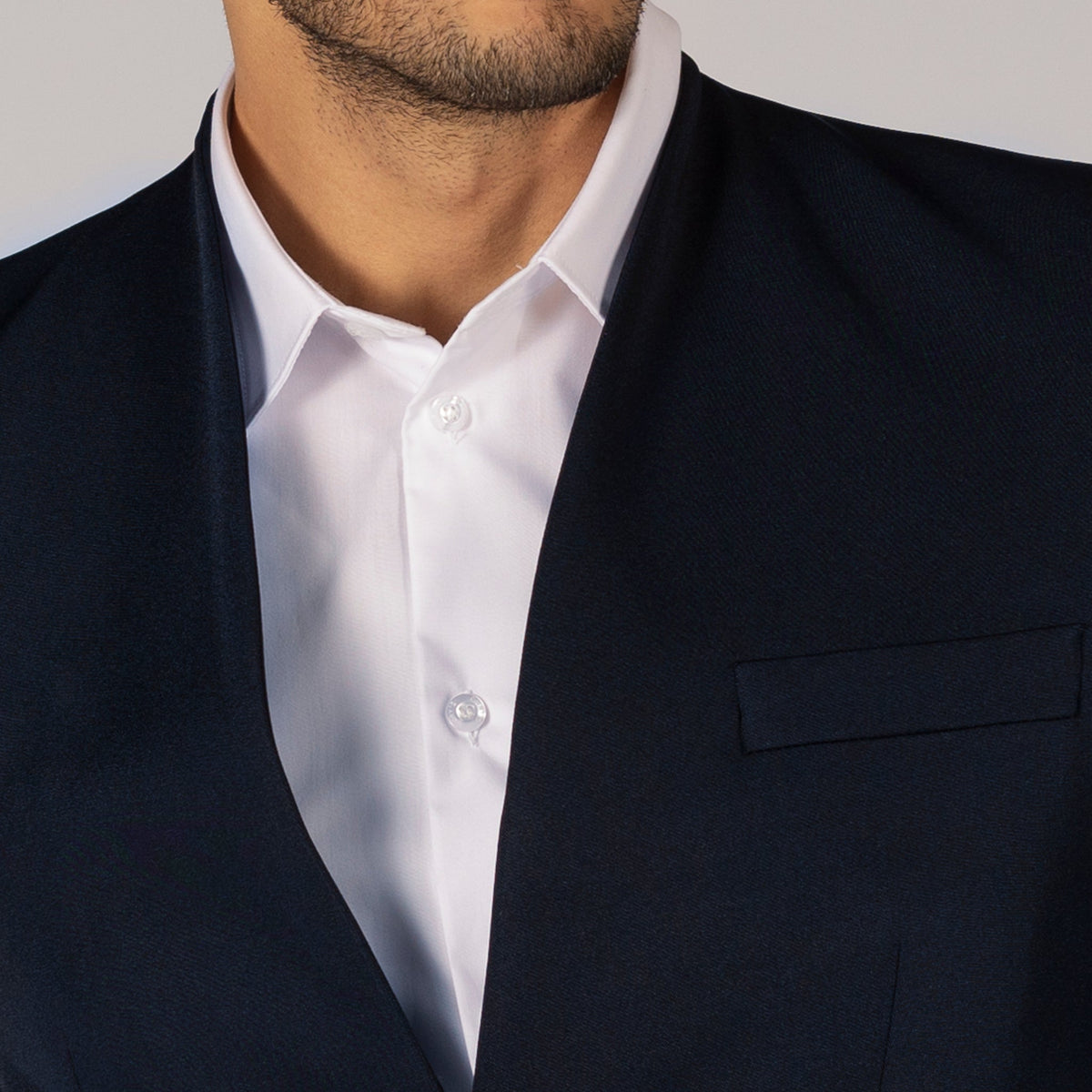 AMERICANA HOMBRE 2 BOTONES CUELLO CHIMENEA SLIM FIT TRIVIAL - Gary's