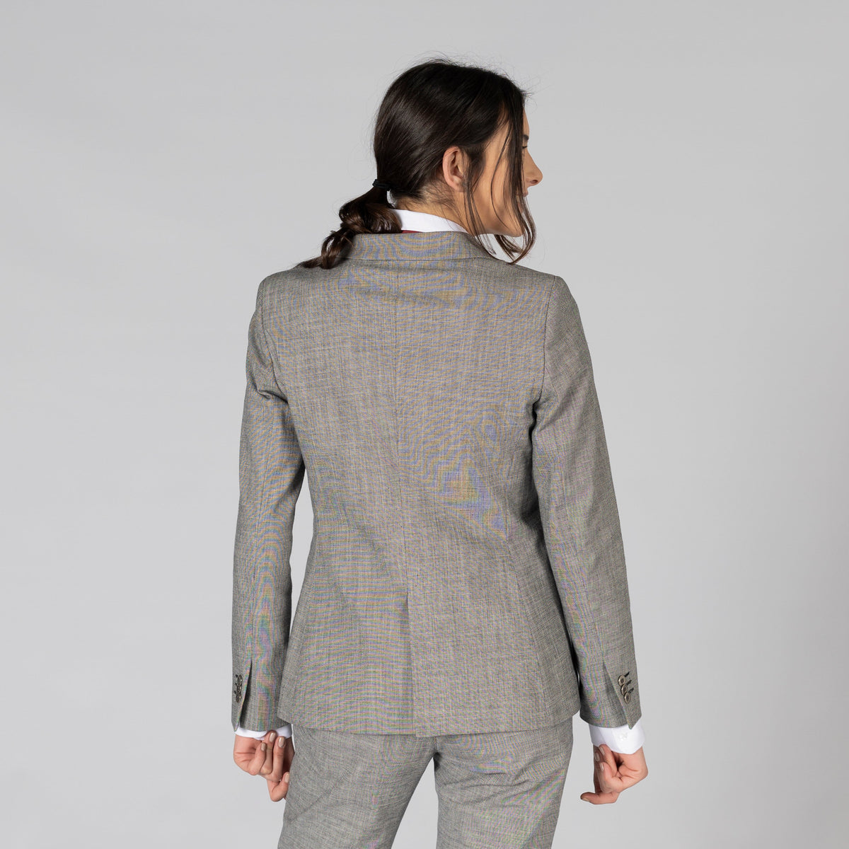 AMERICANA MUJER 2 BOTONES CHEVIOT - Gary's
