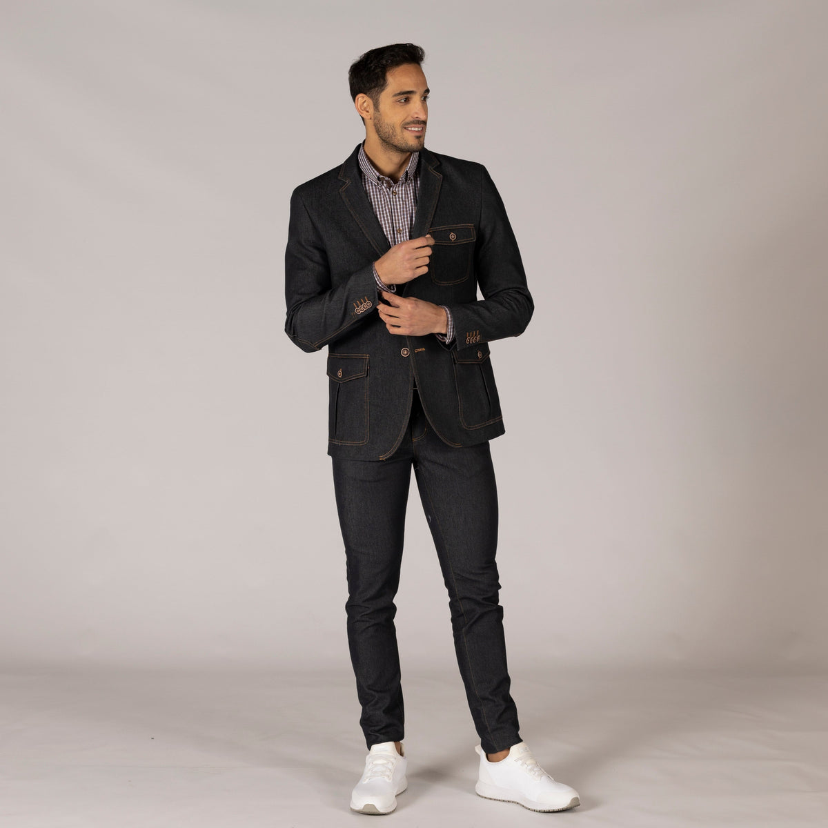AMERICANA HOMBRE 2 BOTONES SLIM FIT TRENDER - Gary's