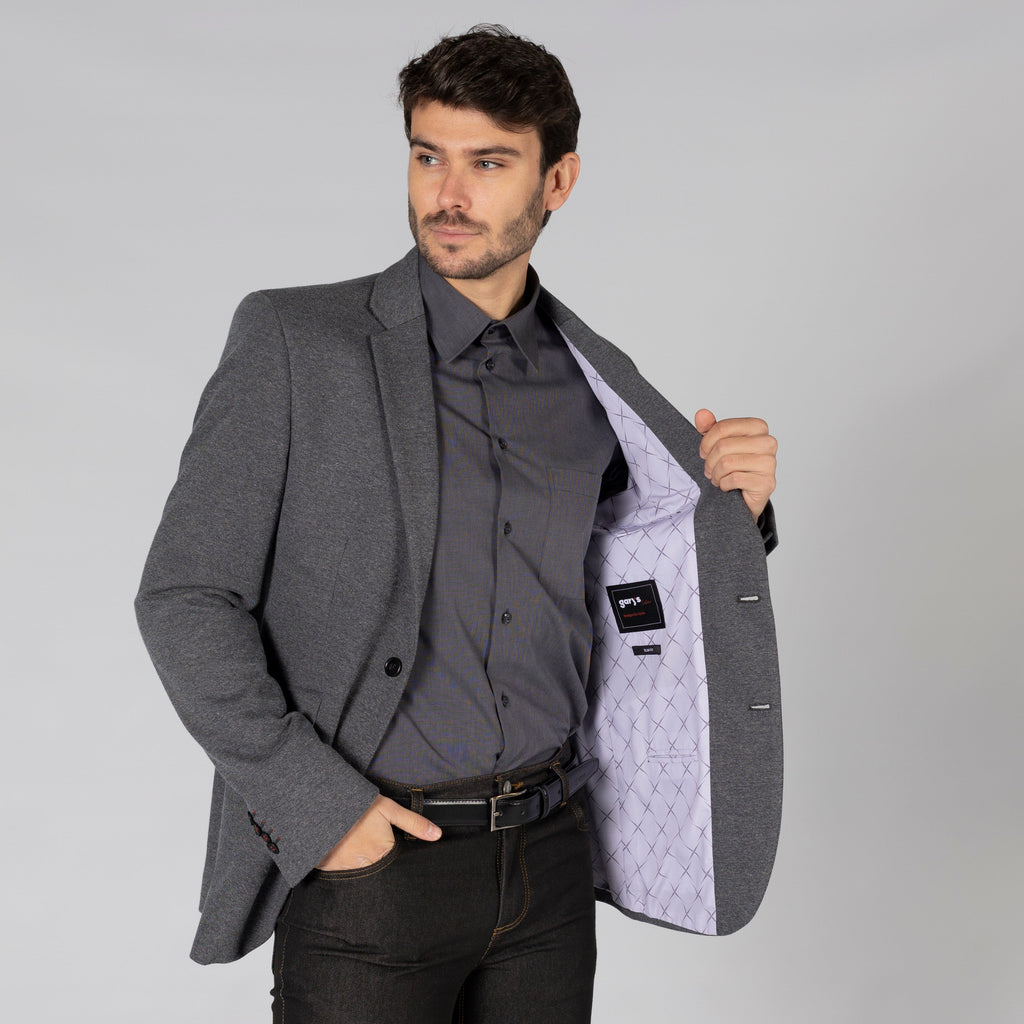 AMERICANA HOMBRE 2 BOTONES SLIM FIT KNITSUIT - Gary's