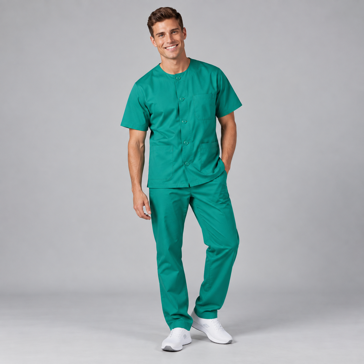 CONJUNTO UNISEX ABOTONADO SARGA COLORES