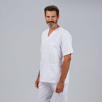 CONJUNTO UNISEX BLUSA CUELLO PICO /PANTALON GOMA ENTERA - Gary's