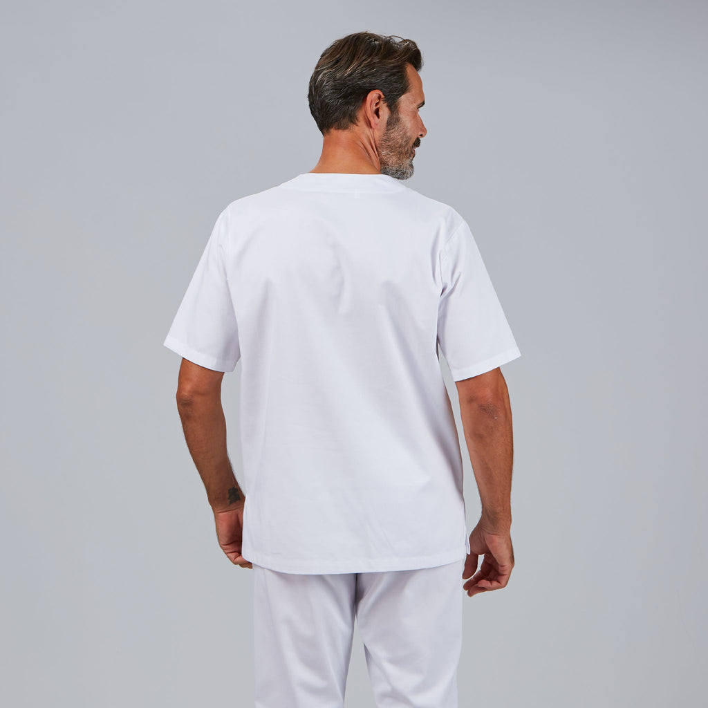 CONJUNTO UNISEX BLUSA CUELLO PICO /PANTALON GOMA ENTERA - Gary's