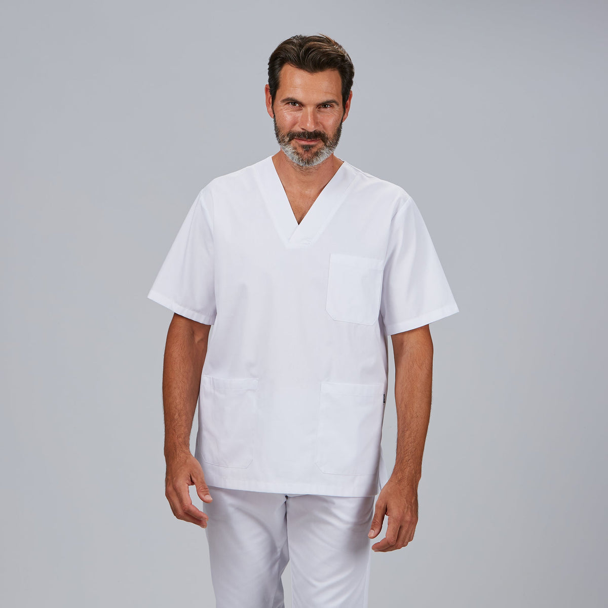 CONJUNTO UNISEX BLUSA CUELLO PICO /PANTALON GOMA ENTERA - Gary's