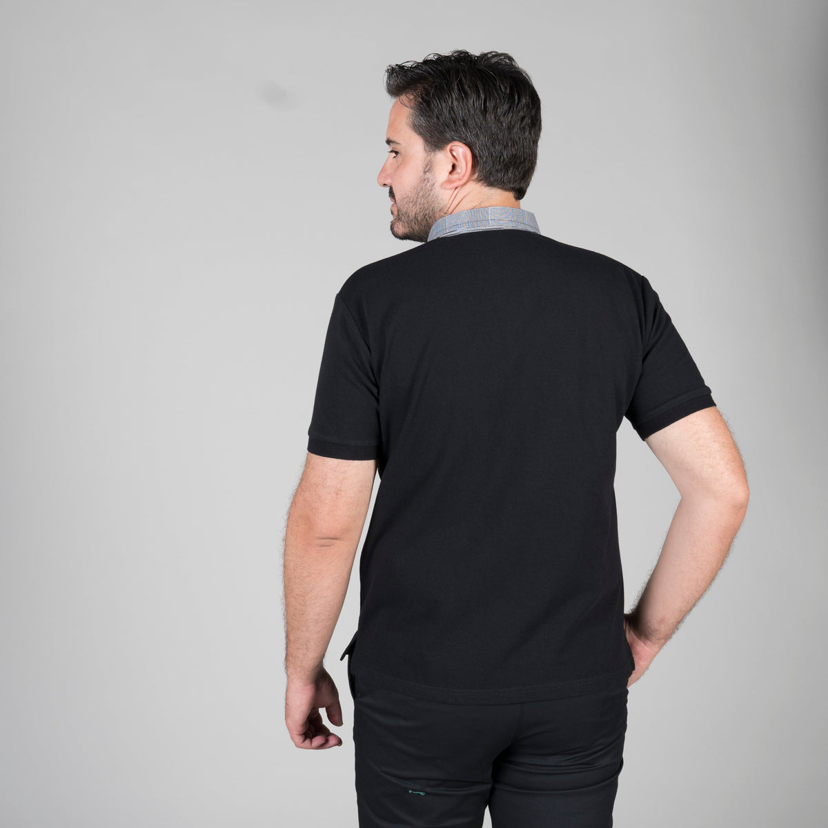 POLO NEGRO HOMBRE M/C C/CAMISERO - Gary's
