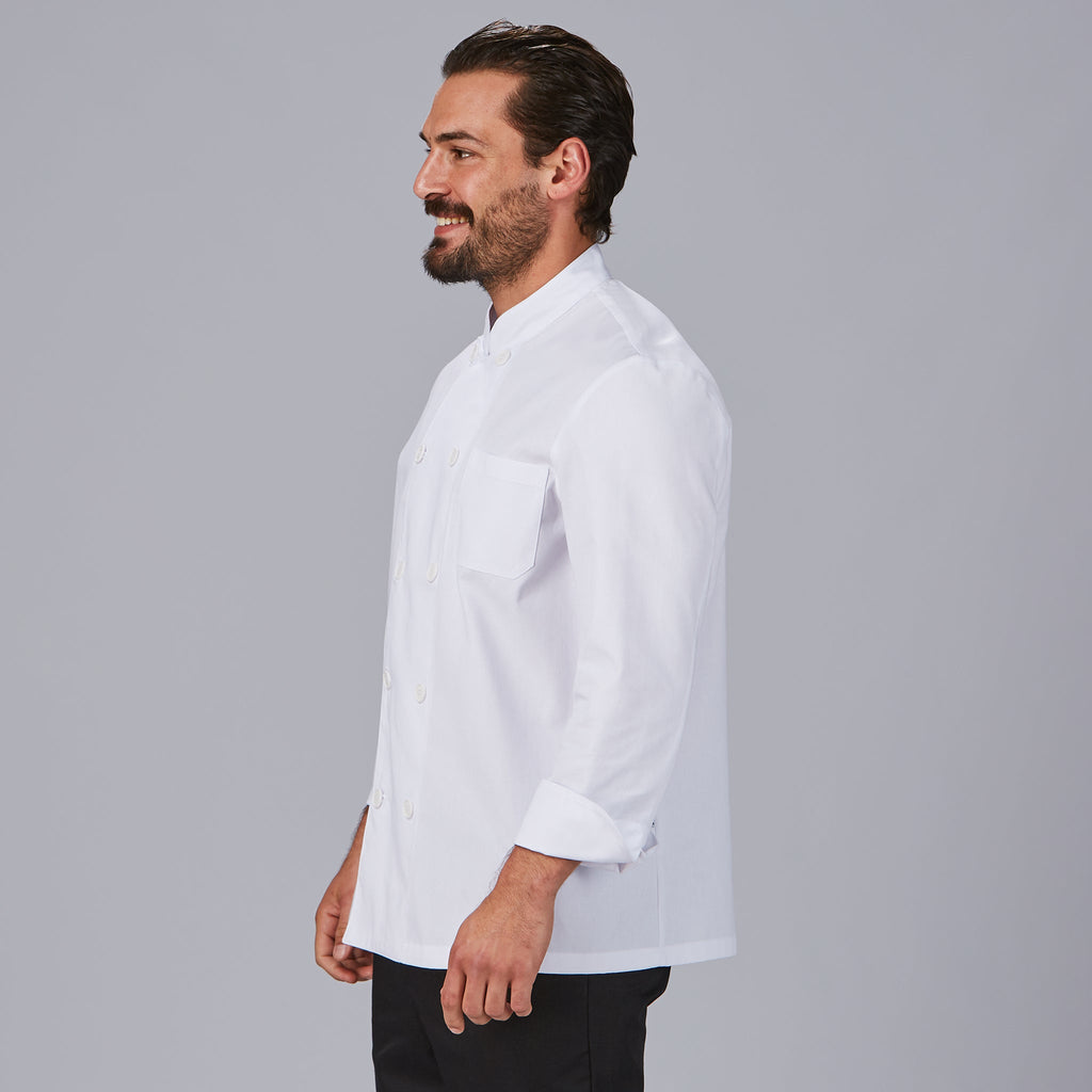 CHAQUETA COCINA UNISEX M/L SARGA BLANCA - Gary's