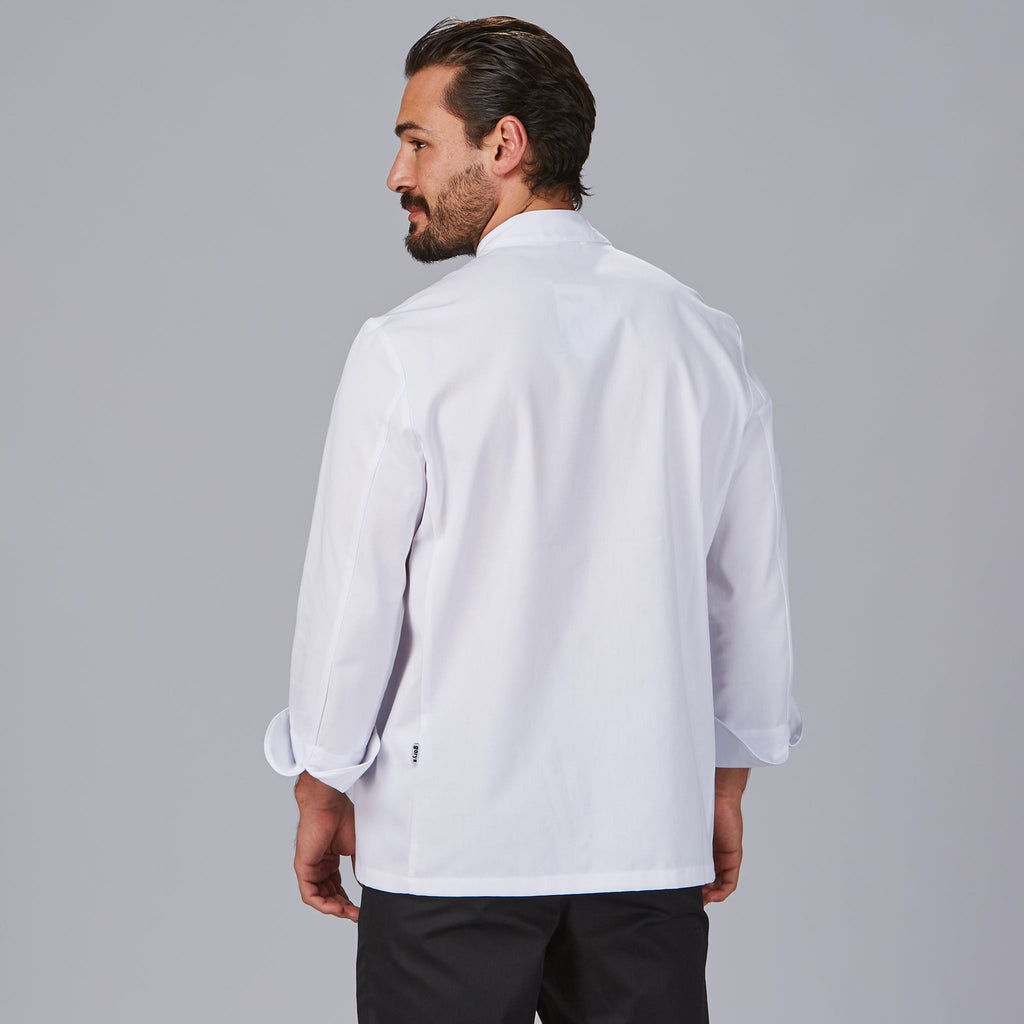 CHAQUETA COCINA UNISEX M/L SARGA BLANCA - Gary's