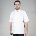 CHAQUETA COCINA UNISEX PLANA BLANCA M/C - Gary's