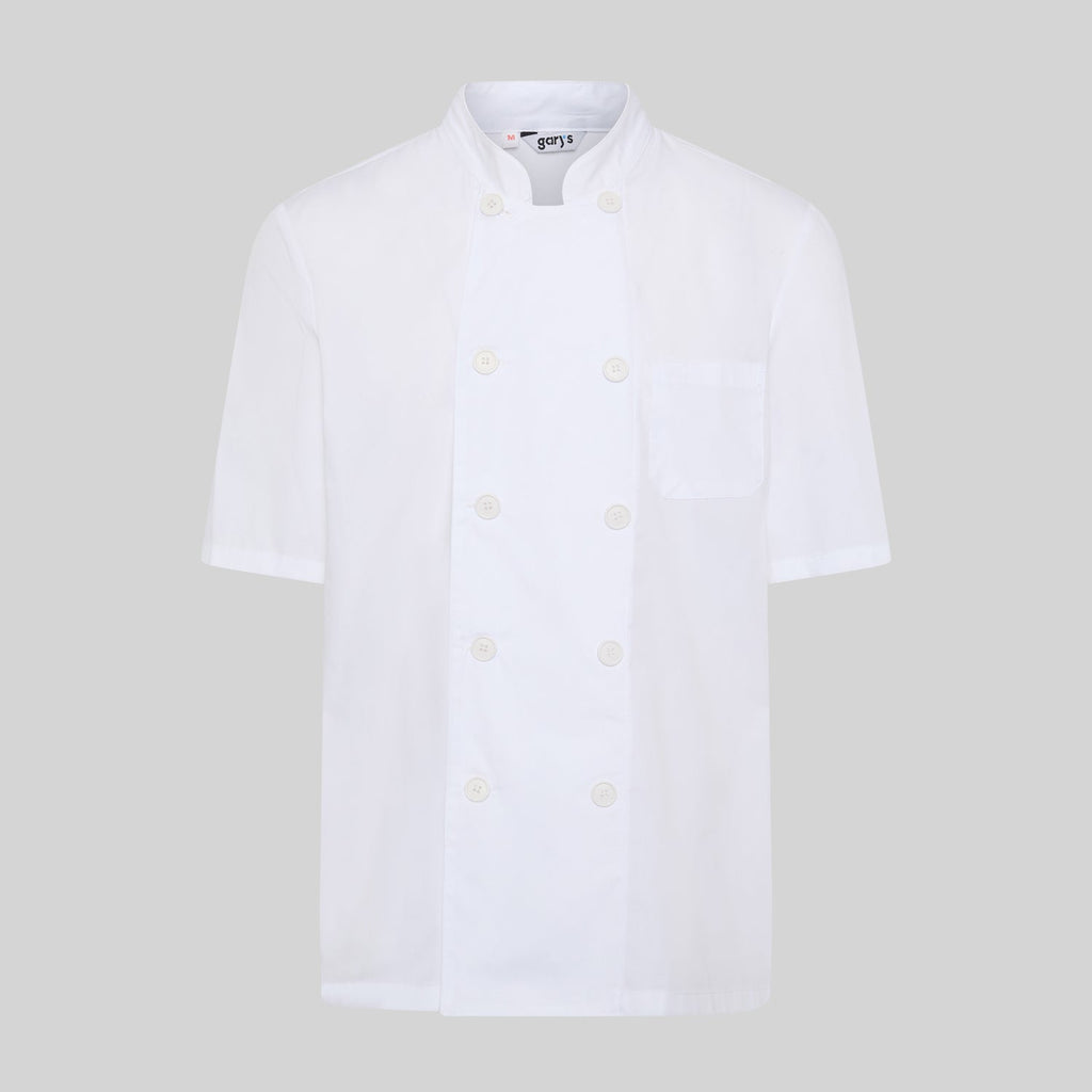 CHAQUETA UNISEX POPELIN FINO BLANCO M/C - Gary's