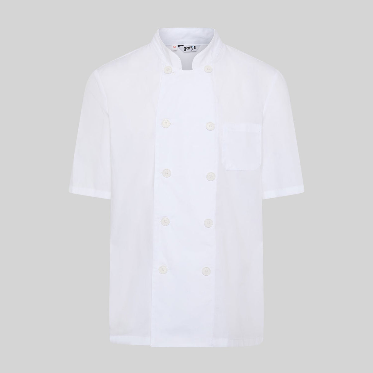 CHAQUETA UNISEX POPELIN FINO BLANCO M/C - Gary's