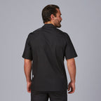 CHAQUETA COCINA UNISEX POPELIN FINO NEGRO M/C - Gary's