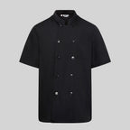 CHAQUETA COCINA UNISEX POPELIN FINO NEGRO M/C - Gary's