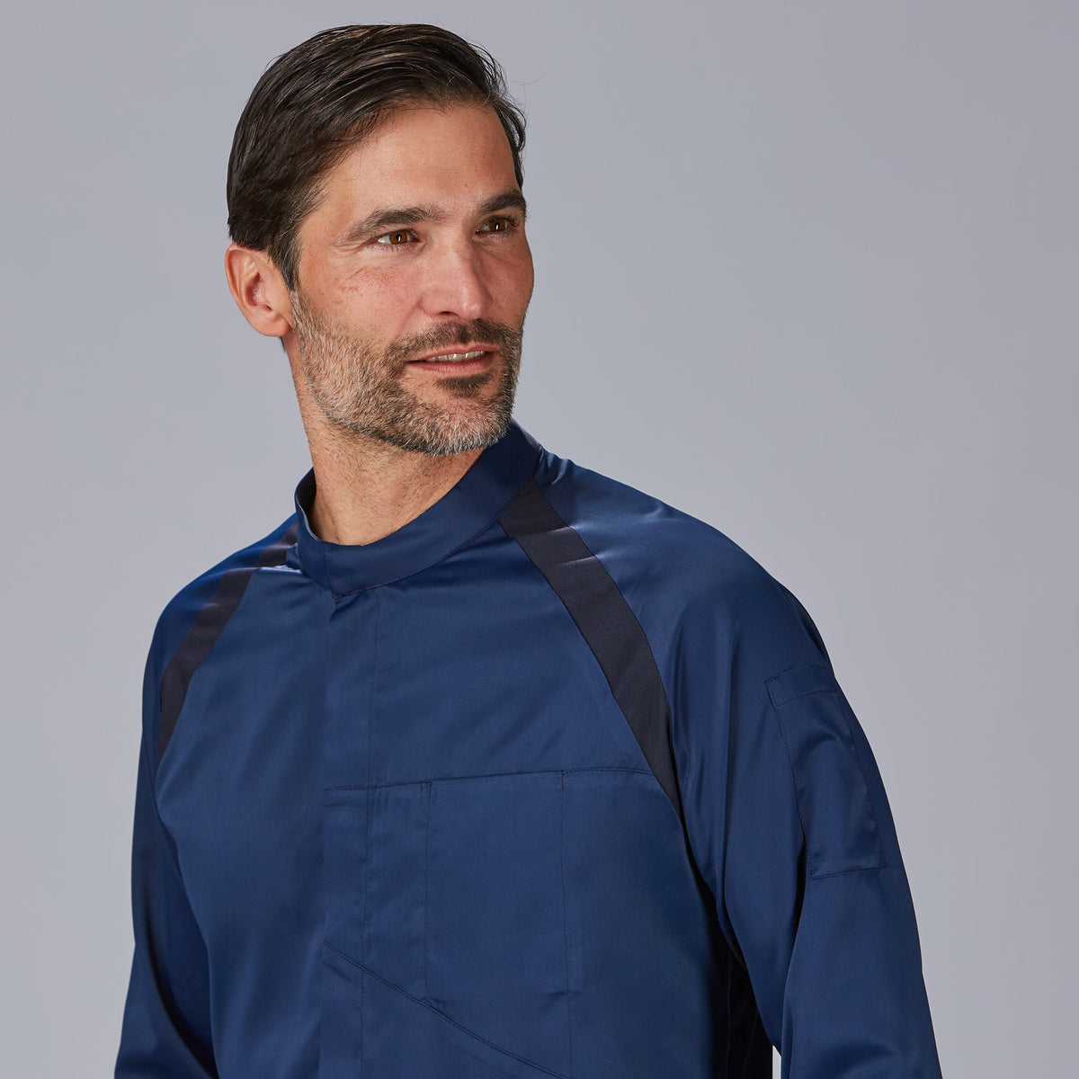 CHAQUETA COCINA UNISEX MANGA RANGLAN RUBIO - Gary's