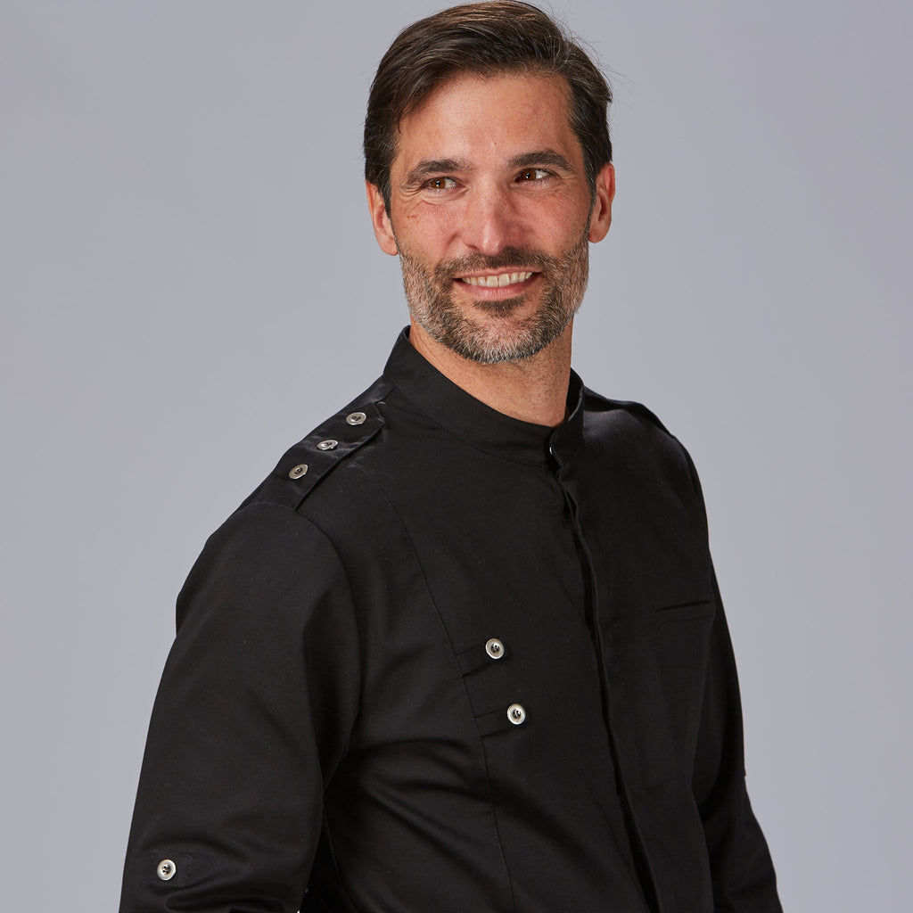 CHAQUETA COCINA HOMBRE SATEN ALGODON CUETO - Gary's