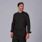 CHAQUETA COCINA HOMBRE SATEN ALGODON CUETO - Gary's