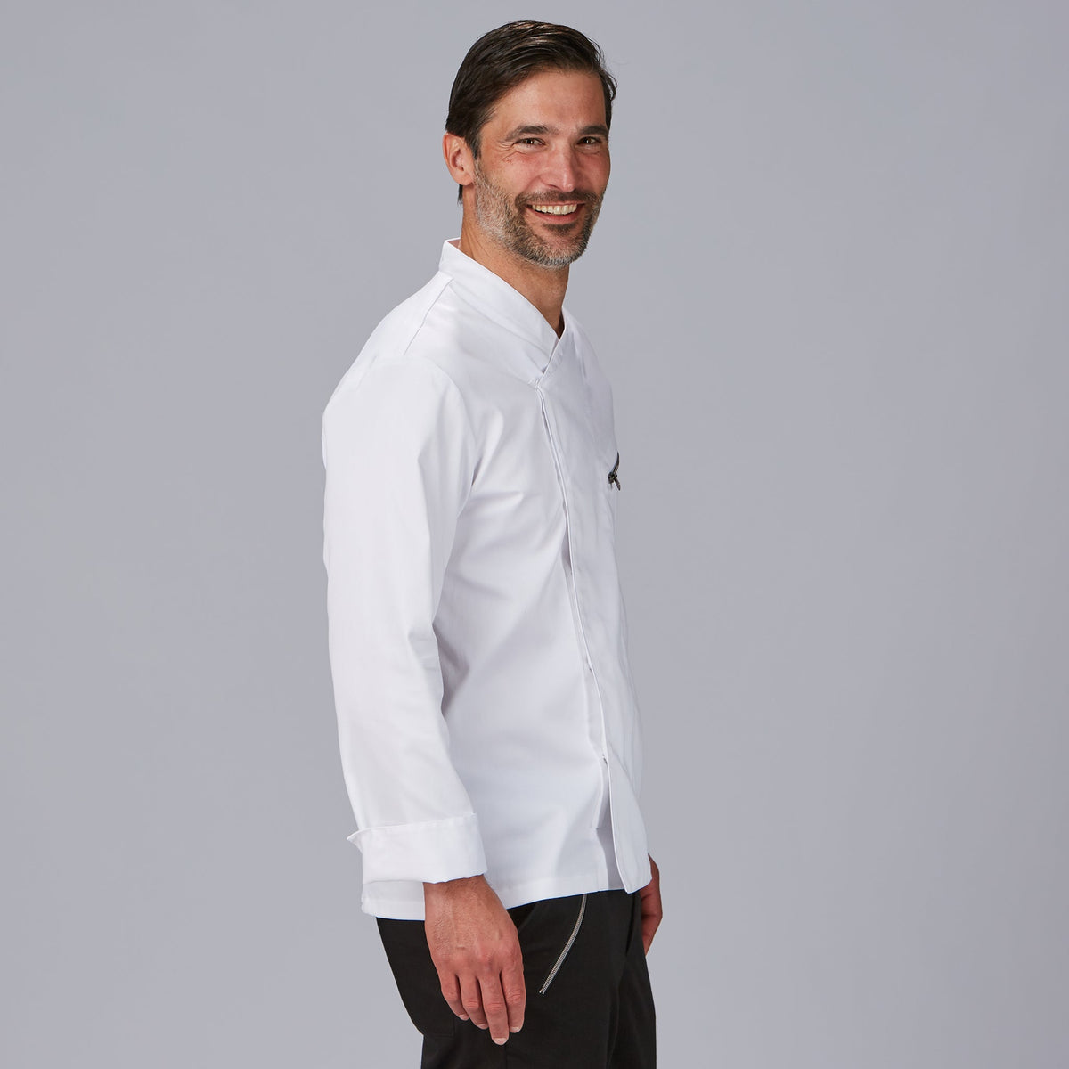 CHAQUETA COCINA UNISEX SATEN ALGODON VICO - Gary's
