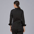 CHAQUETA COCINA MUJER SATEN ALGODON SOLA - Gary's