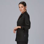 CHAQUETA COCINA MUJER SATEN ALGODON SOLA - Gary's
