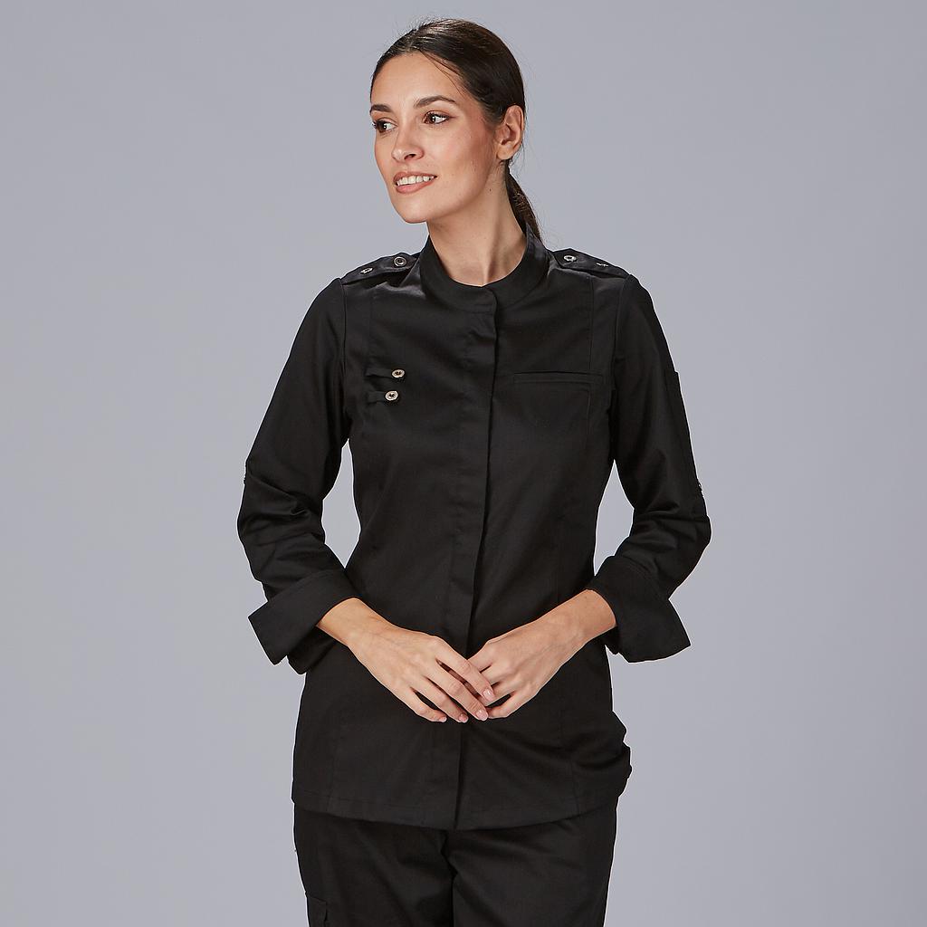 CHAQUETA COCINA MUJER SATEN ALGODON SOLA - Gary's
