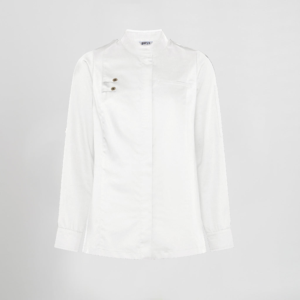 CHAQUETA COCINA MUJER SATEN ALGODON SOLA - Gary's