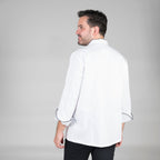 CHAQUETA COCINA UNISEX NAPOLES BLANCA VIVO COLOR - Gary's