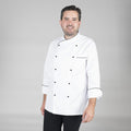 CHAQUETA COCINA UNISEX NAPOLES BLANCA VIVO COLOR - Gary's