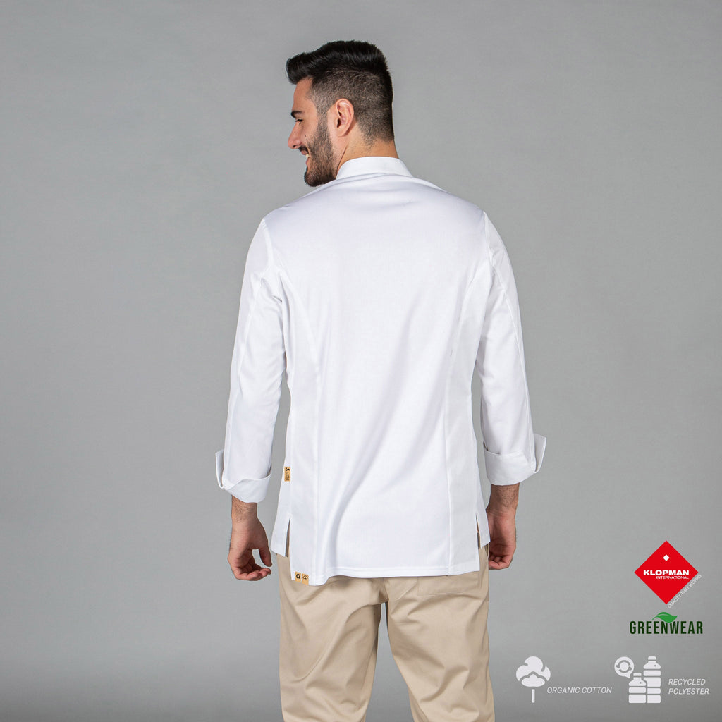 CHAQUETA COCINA UNISEX HARO TEJIDO RECICLADO Y ORGANICO KLOPMAN - Gary's