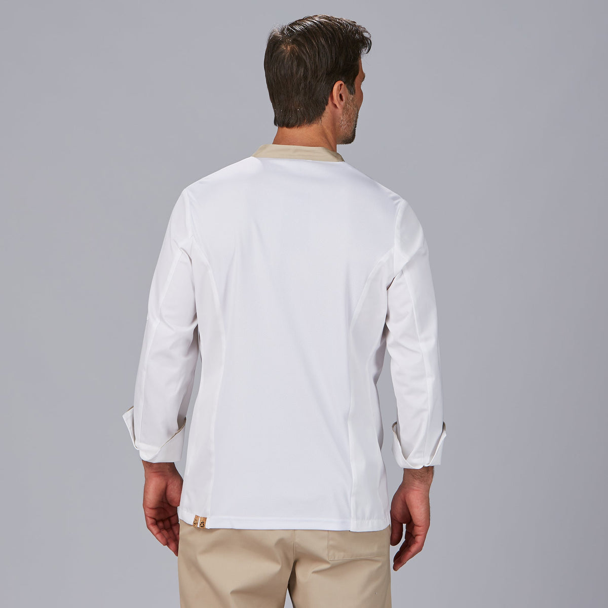 CHAQUETA COCINA HOMBRE OTERO TEJIDO RECICLADO Y ORGANICO KLOPMAN - Gary's