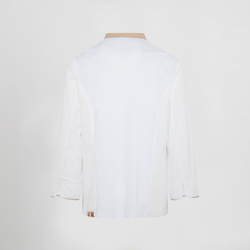 CHAQUETA COCINA HOMBRE OTERO TEJIDO RECICLADO Y ORGANICO KLOPMAN - Gary's
