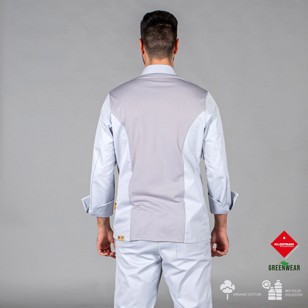 CHAQUETA COCINA UNISEX BELTRAN TEJIDO RECICLADO Y ORGANICO KLOPMAN - Gary's