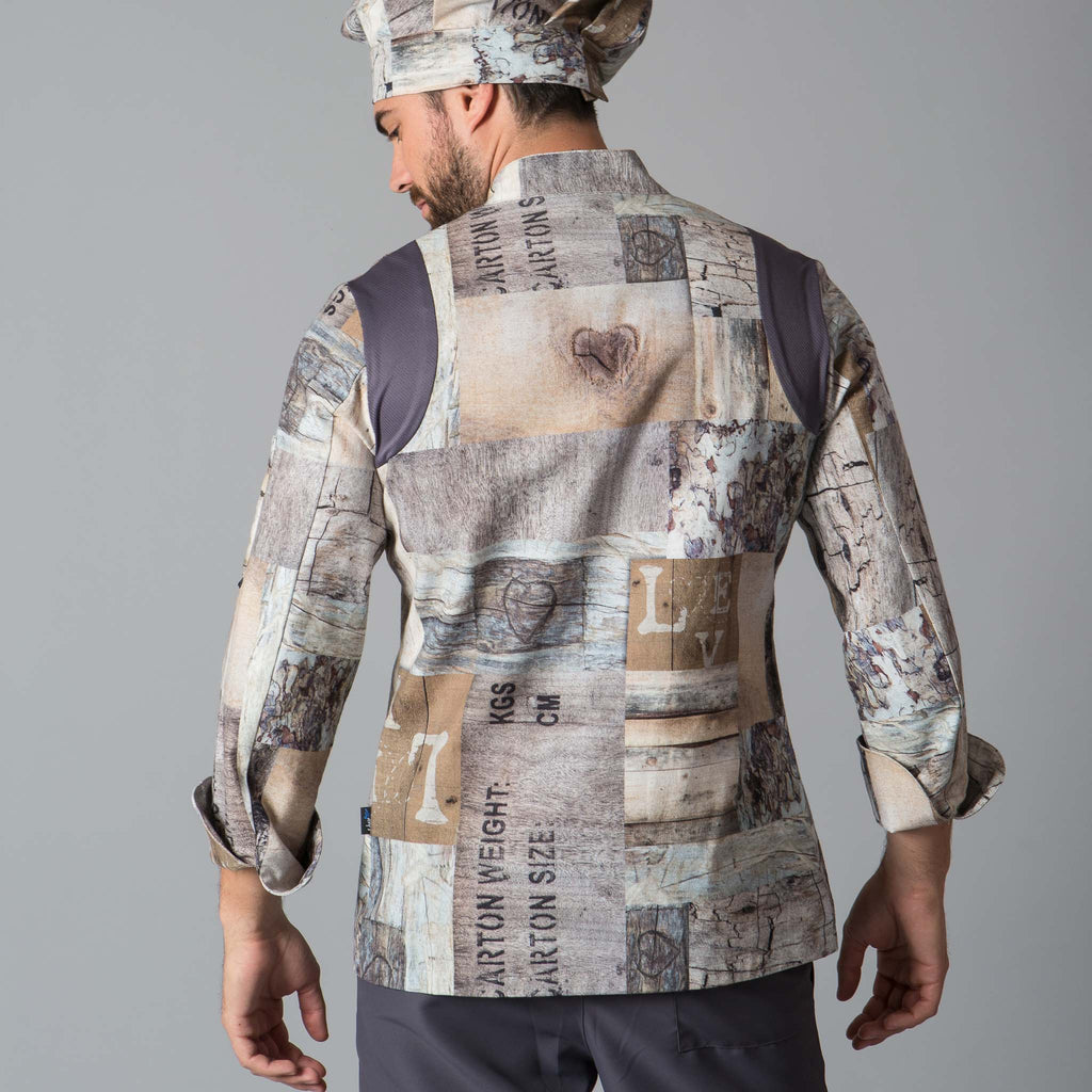 CHAQUETA COCINA UNISEX MADERAS - Gary's