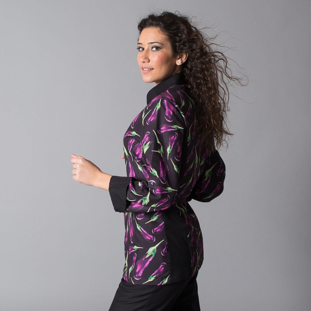 CHAQUETA COCINA UNISEX BERENJENAS - Gary's