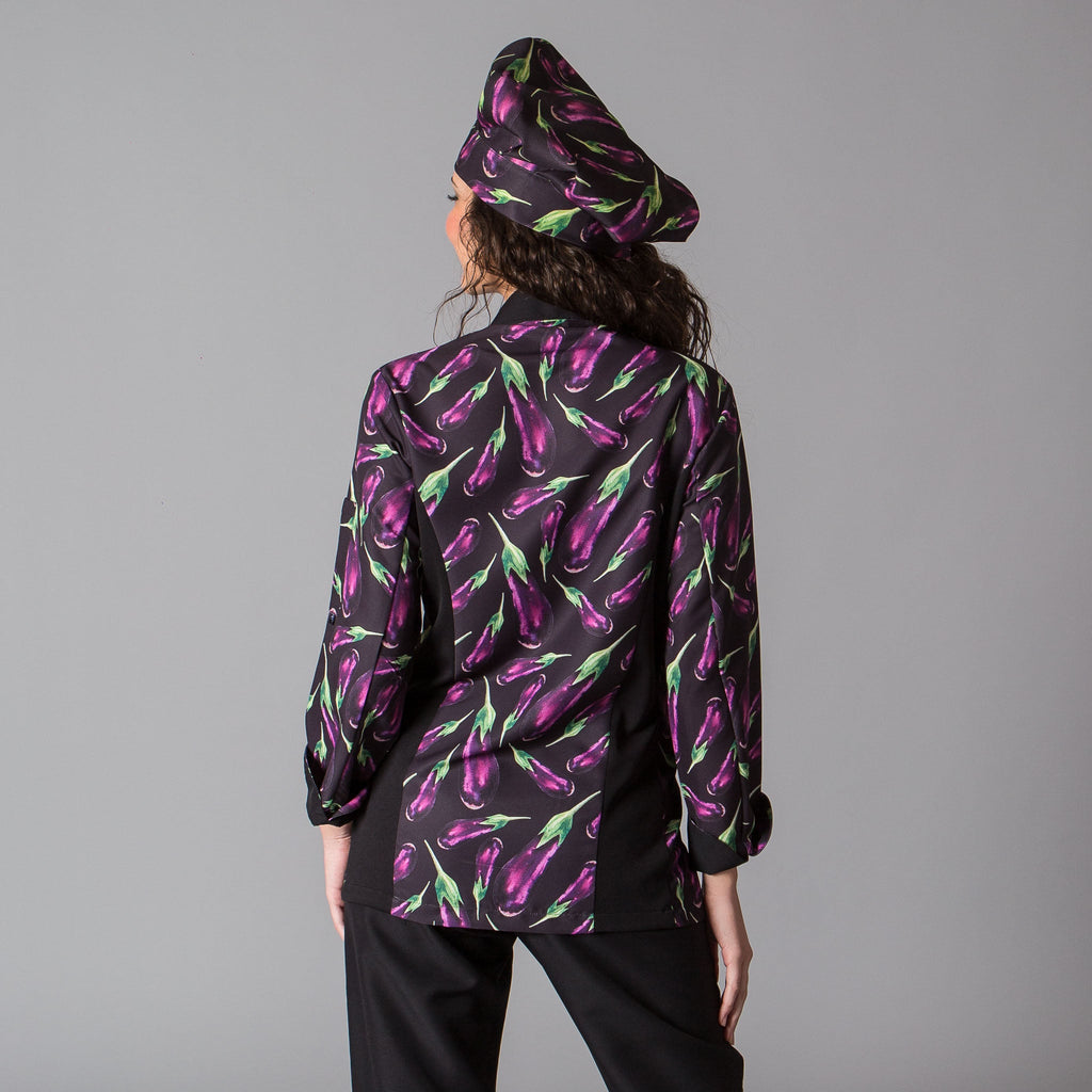 CHAQUETA COCINA UNISEX BERENJENAS - Gary's