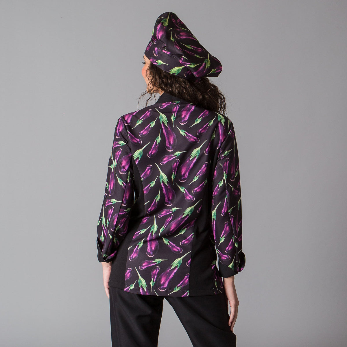 CHAQUETA COCINA UNISEX BERENJENAS - Gary's